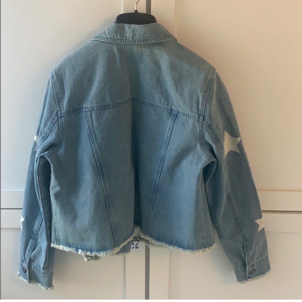 NWOT Cupcakes and Cashmere star print denim jacket - Picture 4 of 7
